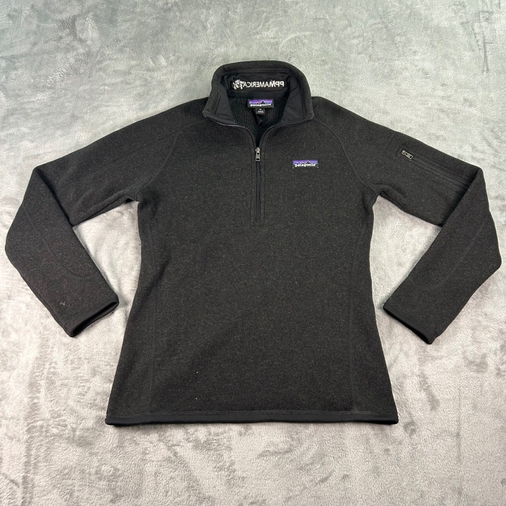 Patagonia Better Sweater 1/4 Zip Pullover Black XS 25617 FA18 Fleece Jacket